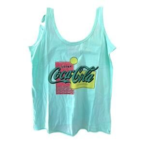 Wildfox x Coca-Cola Mint Green Lyla Cropped Tank Top Small NEW